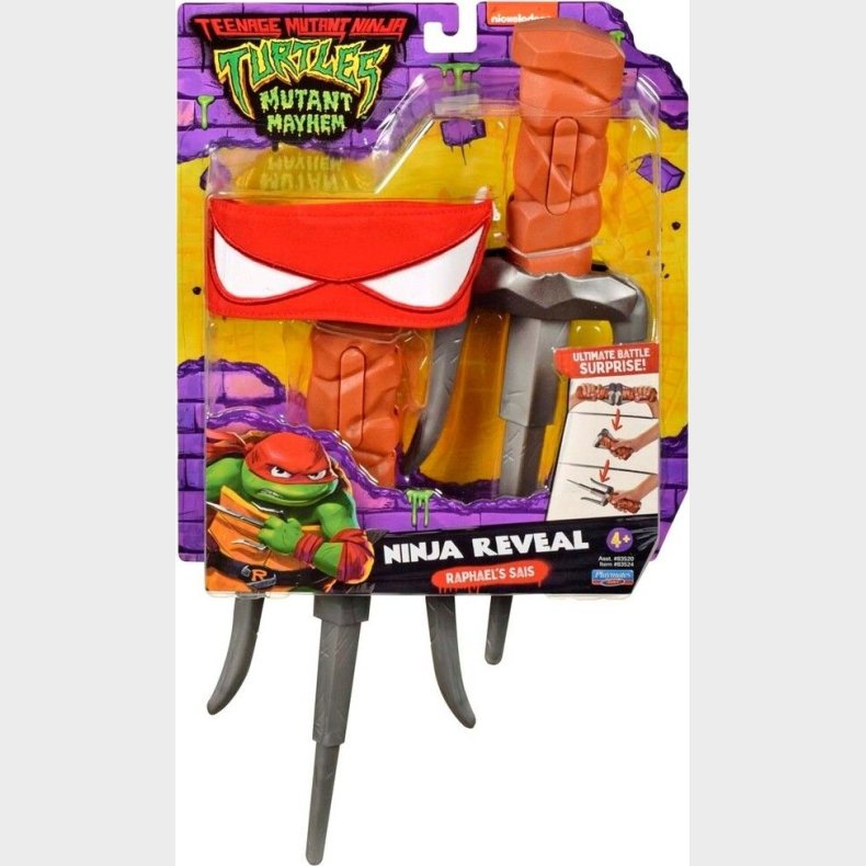 Ninja Turtles - Kostume Tilbehr - Ninja Reveal - Raphaels Sais