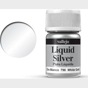 Vallejo - Liquid Silver Metallic - White Gold 35 Ml