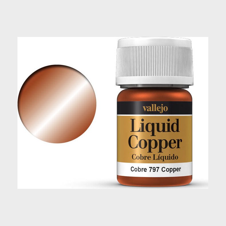 Vallejo - Liquid Copper Metallic - Copper 35 Ml - 70797