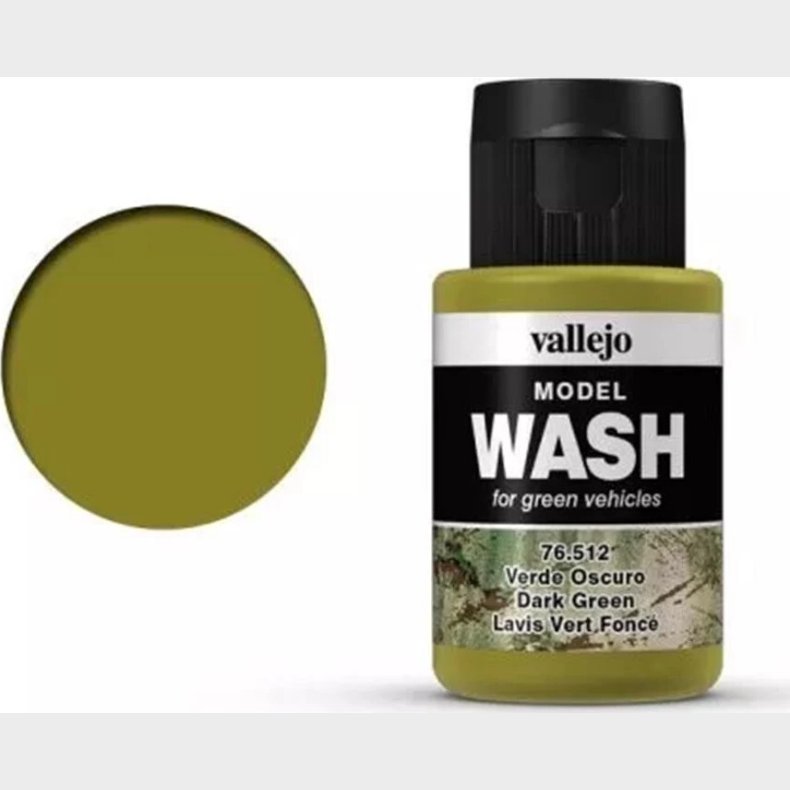 Vallejo - Model Wash - Dark Green - 35 Ml