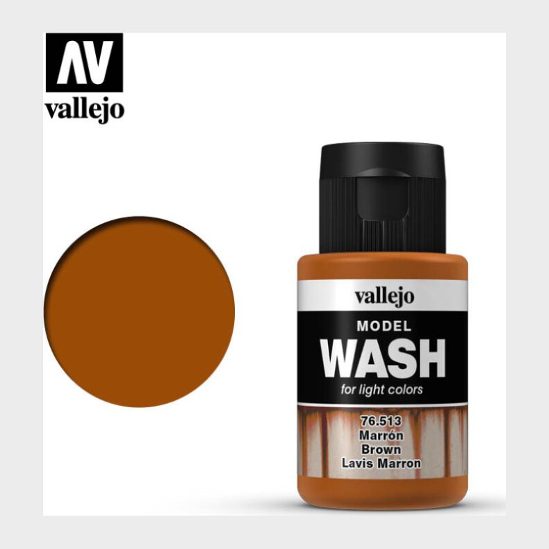 Vallejo - Model Wash - Brown - 35 Ml