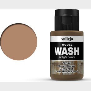 Vallejo - Model Wash - Dark Brown 35 Ml - 76514
