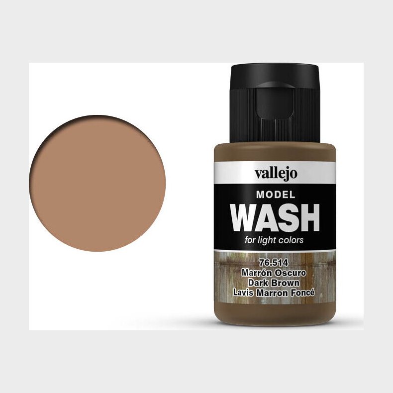 Vallejo - Model Wash - Dark Brown 35 Ml - 76514