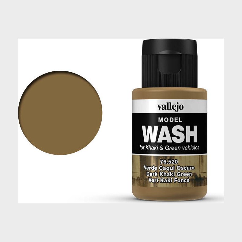 Vallejo - Model Wash - Dark Khaki Green 35 Ml - 76520