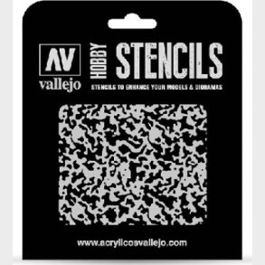 Vallejo - Hobby Stencils - Weathered Paint Skabelon - 1:48