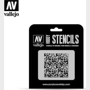 Vallejo - Hobby Stencils - Weathered Paint Skabelon - 1:72