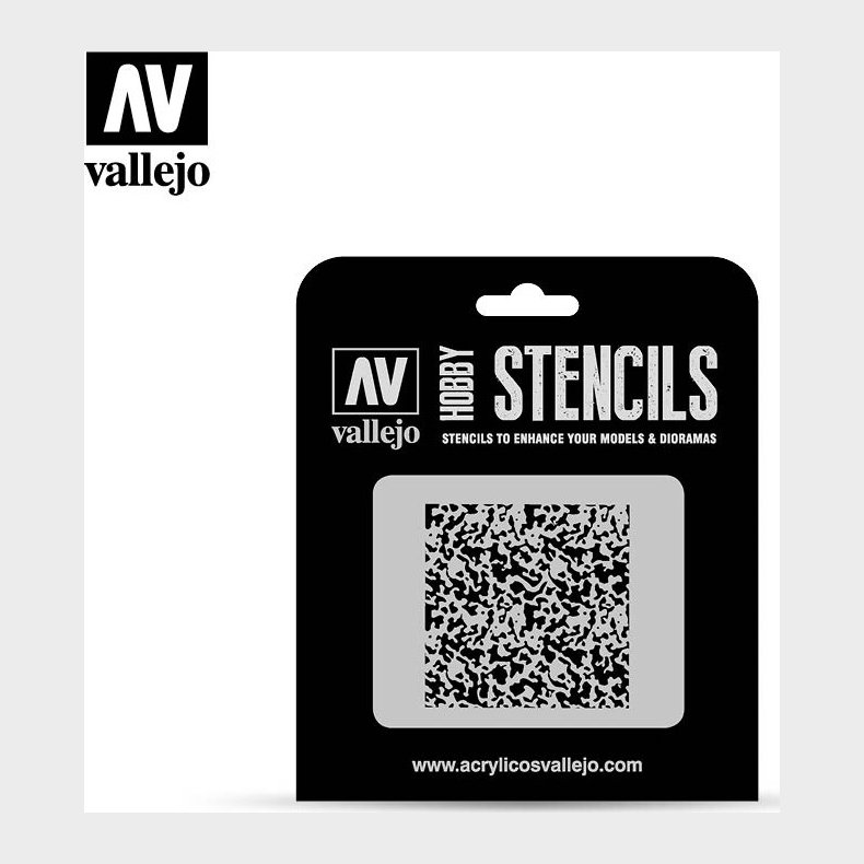 Vallejo - Hobby Stencils - Weathered Paint Skabelon - 1:72