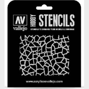 Vallejo - Hobby Stencils - Giraffe Camo Wwii Skabelon - St-cam003