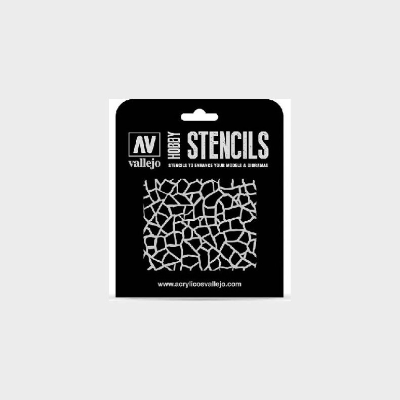 Vallejo - Hobby Stencils - Giraffe Camo Wwii Skabelon - St-cam003