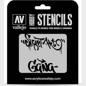 Vallejo - Hobby Stencils - Street Art No. 2