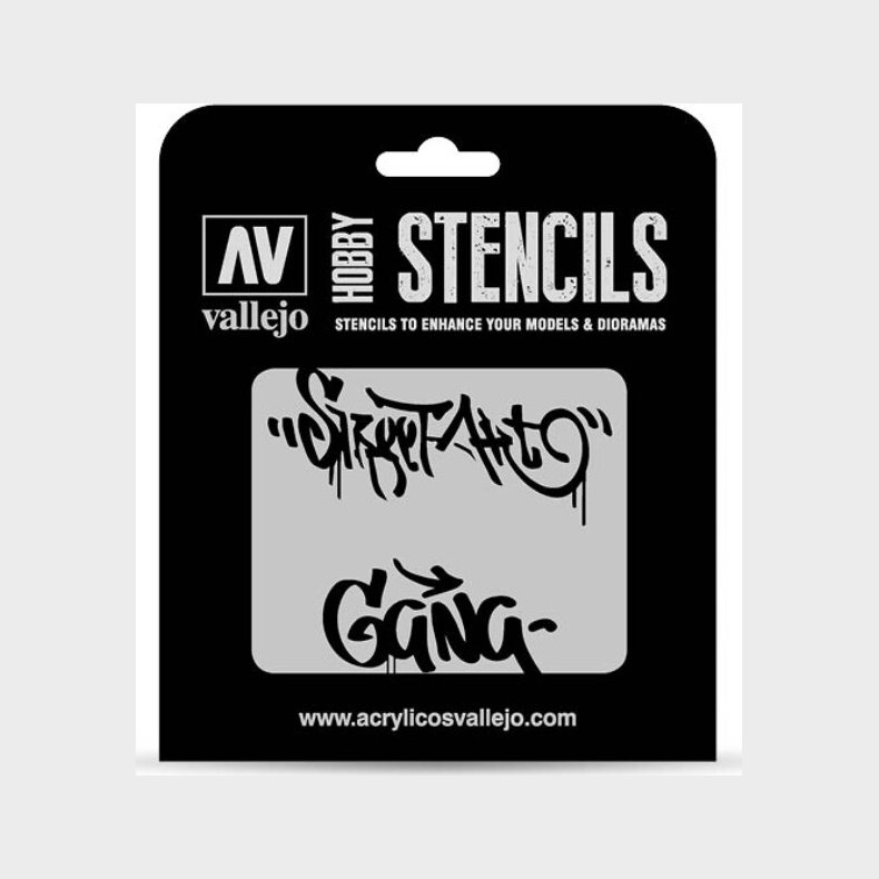 Vallejo - Hobby Stencils - Street Art No. 2