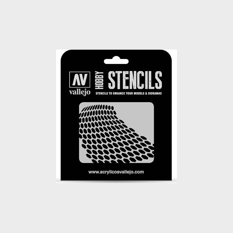 Vallejo - Hobby Stencils - Honeycomb Skabelon