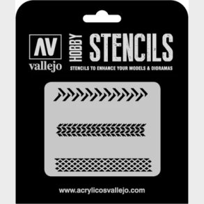 Vallejo - Hobby Stencils - Maleskabelon - Dkaftryk