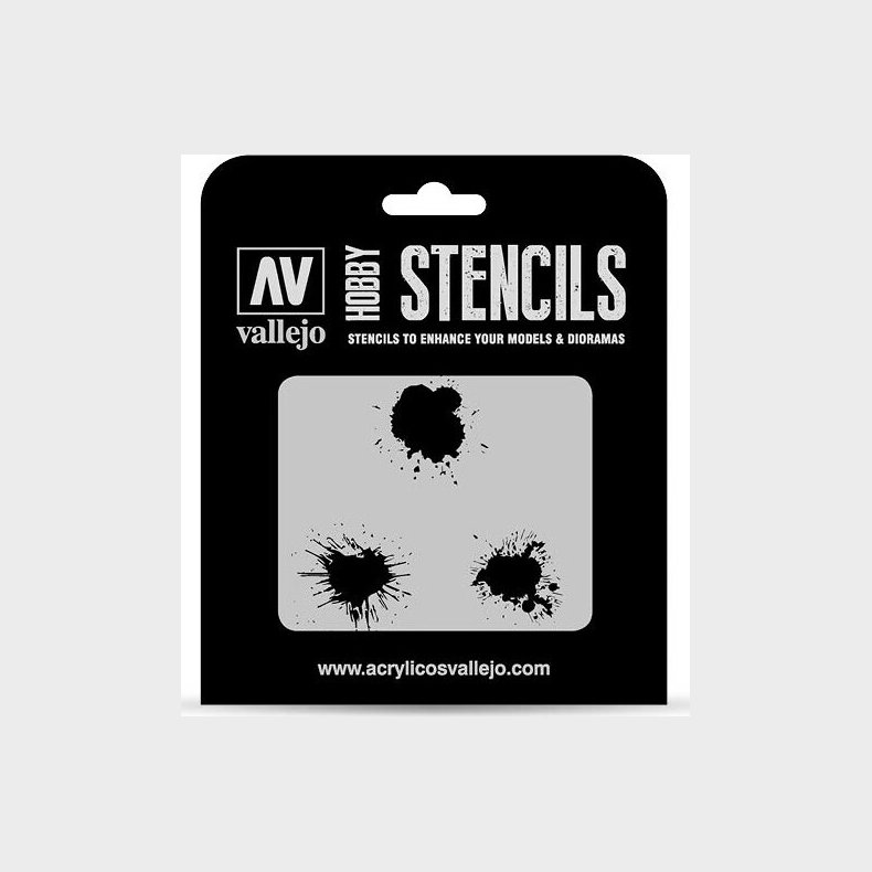Vallejo - Hobby Stencils - Maleskabelon - Malerpletter