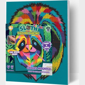 Splat Planet - Diamond Painting - Lrred - Dovendyr - 30x40 Cm