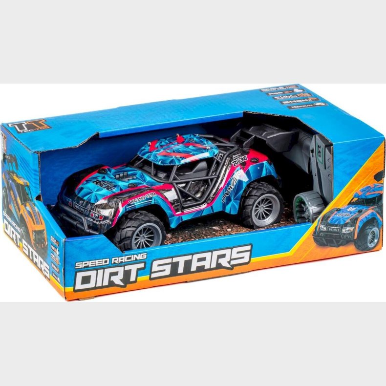 Fjernstyret Bil - Speed Racing Dirt Stars - 1:18 - Bl Og Pink