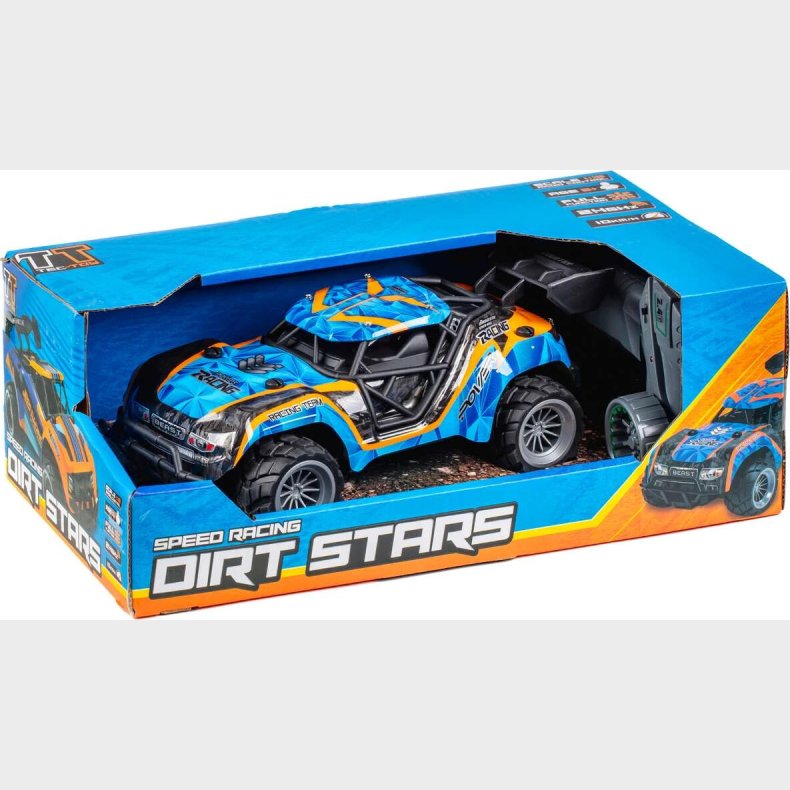 Fjernstyret Bil - Speed Racing Dirt Stars - 1:18 - Bl Og Orange