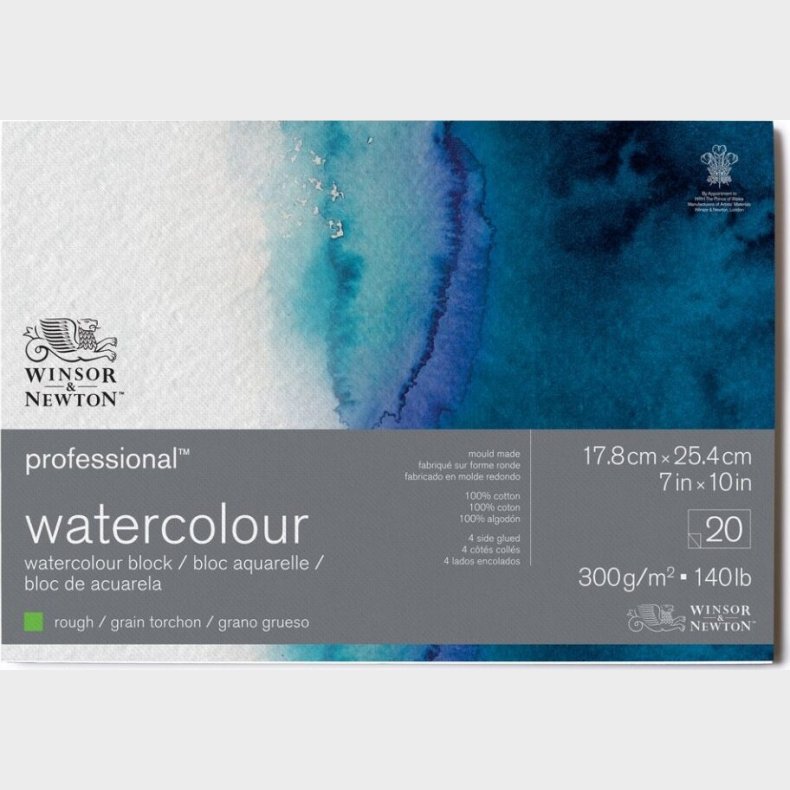 Winsor &amp; Newton -  Watercolour Pad Akvarelpapir - 20 Sider