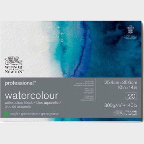 Vandfarve Papir - 20 Sider - Bomuld - Winsor & Newton