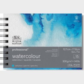 Akvarelpapir - Bomuld - 300 G - 15 Sider - Winsor & Newton