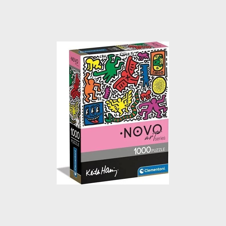 Clementoni Puslespil - Keith Haring - Novo Art - 1000 Brikker