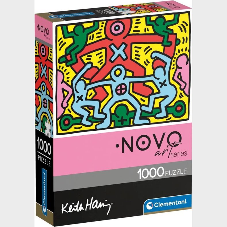 Clementoni Puslespil - Keith Haring - Novo Art - 1000 Brikker