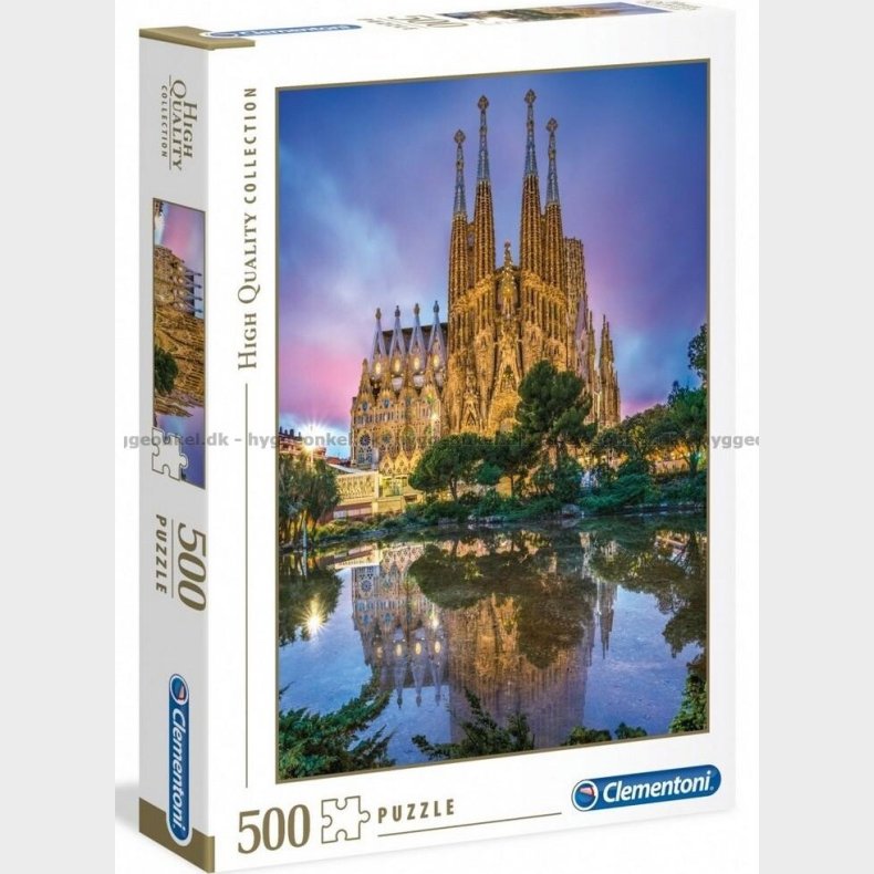 Barcelona Puslespil - Sagrada Fam&iacute;lia - High Quality - 500 Brikker - Clementoni