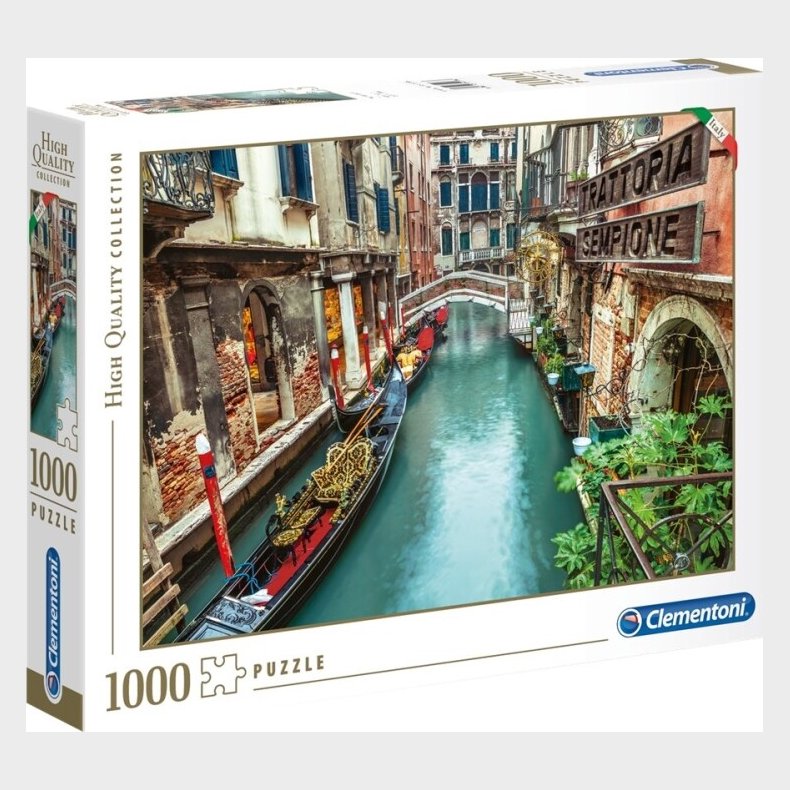 Venedig Puslespil - Canal Grande - High Quality - 1000 Brikker - Clementoni