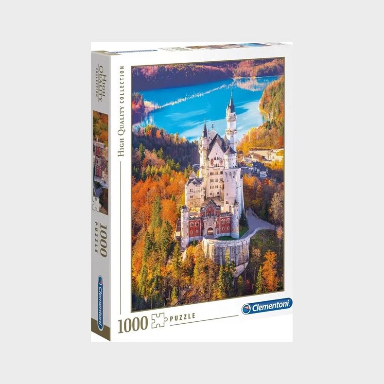 Clementoni Puslespil - Neuschwanstein Slot - High Quality - 1000 Brikker