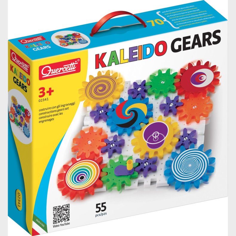 Quercetti - Georello Kaleido Gears - Tandhjul Byggest - 55 Dele