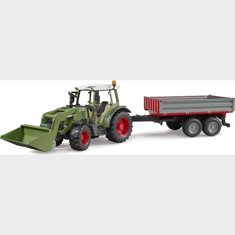 Bruder - Traktor Fendt Vario 211 Med Frontlsser Og Tipvogn