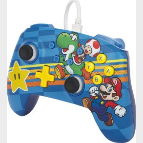 Powera Enhanced Wired Controller For Nintendo Switch - Mushroom Kingdom Friends