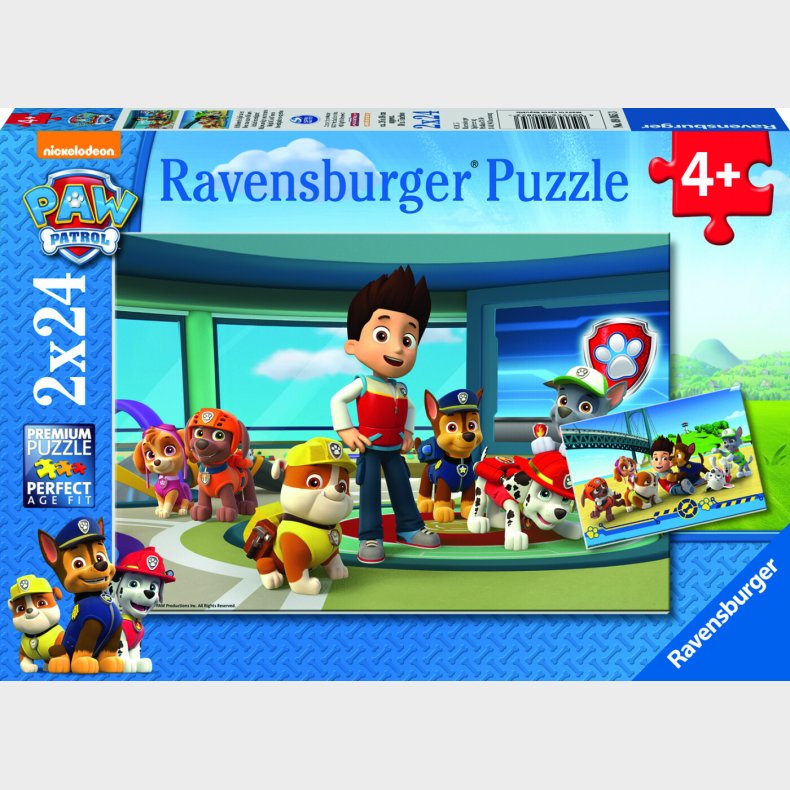 Paw Patrol Puslespil - Hjlpsom - 2x24 Brikker - Ravensburger