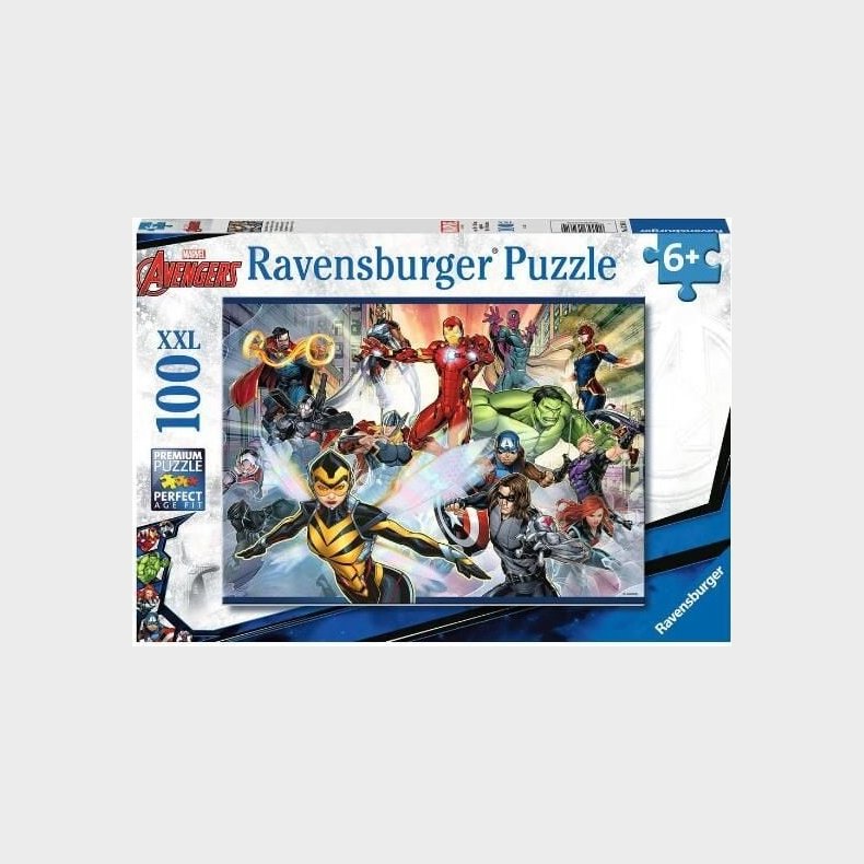 Avengers Puslespil - Marvel - 100 Xxl Brikker - Ravensburger