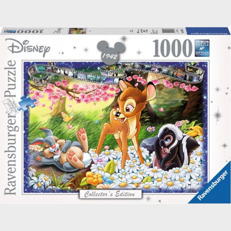 Disney Puslespil -  Bambi - Collectors Edition - 1000 Brikker - Ravensburger