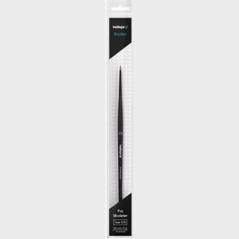 Vallejo - Brush - Rund Pensel - Naturlige Hr - Str. 3/0