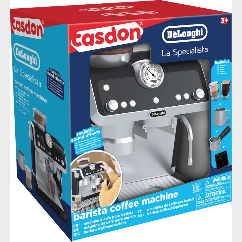 Legetjs Kaffemaskine Med Lyd - Delonghi La Specialista - Casdon