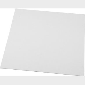 Malerplade - Str. 30x30x0,3 Cm - 280 G - Hvid