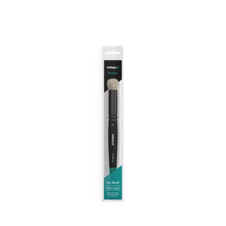 Vallejo - Drybrush - Rund Pensel - Naturlige Hr - X-large