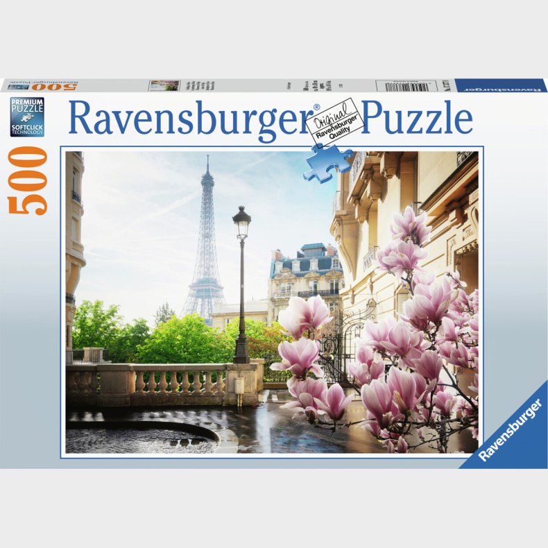 Paris Puslespil - Spring In Paris - 500 Brikker - Ravensburger