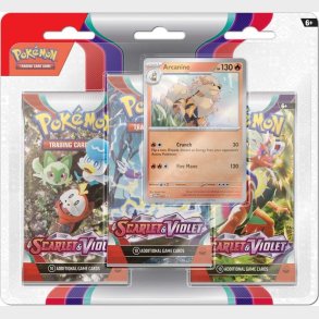 Pokémon Kort - Scarlet And Violet - Arcanine - 3-pak