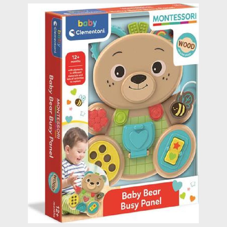 Baby Clementoni - Busy Bear - Montessori - Interaktiv Legetj