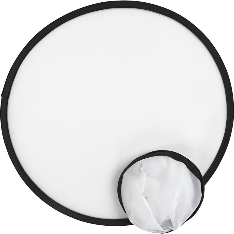 Frisbee Til Brn - Mal Selv - Uden Motiv -  25 Cm - Hvid - 5 Stk