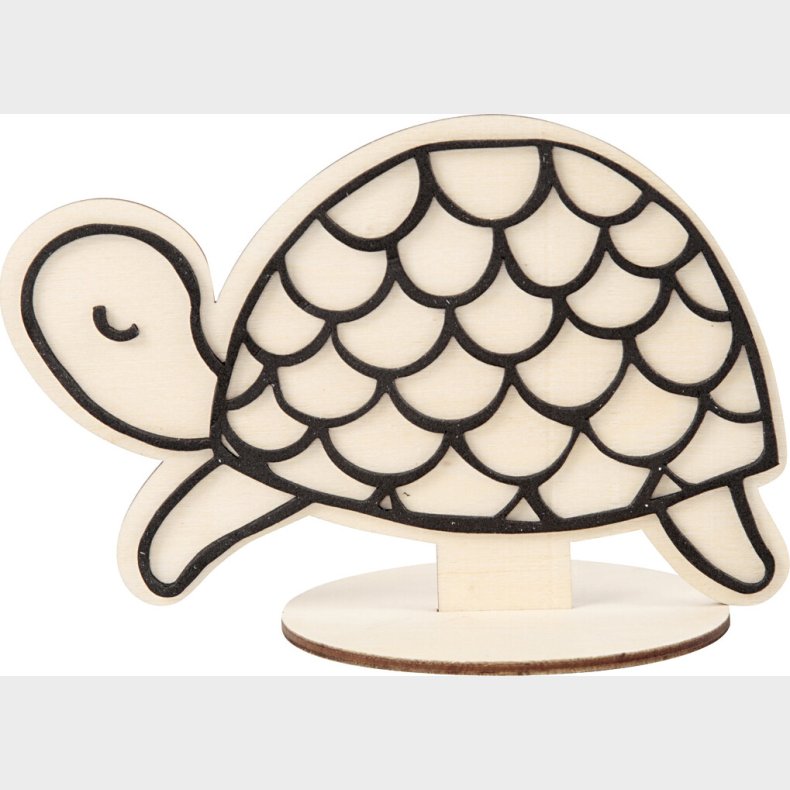 Dekorationsfigur - Skildpadde - Tr