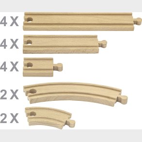 Viga - Togbane - Togskinner - 16 Dele