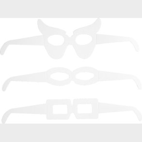 Mal Selv Briller Til Udkldning - Hvid - 16 Stk