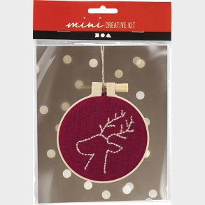 Mini Diy Kit Broderi - Rensdyr