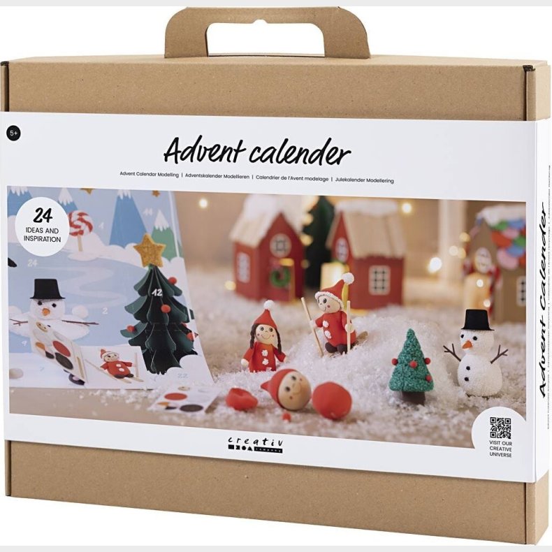 Kreativ Julekalender Til Brn - Diy Kit - Modellering