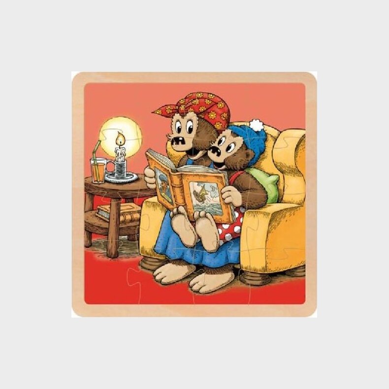 Rasmus Klump Puslespil - Hjtlsning - Tr - 16 Brikker