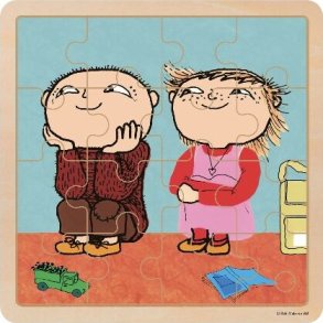 Alfons berg Puslespil - Alfons berg Og Veninde - Tr - 16 Brikker